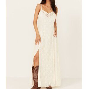 IDYLLWIND WOMEN'S WYN MAXI LACE SLIP DRESS